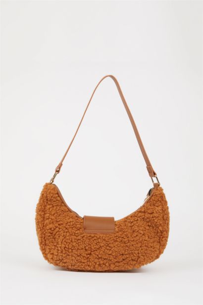 Kadın Suni Deri Pelüş Omuz Çantası