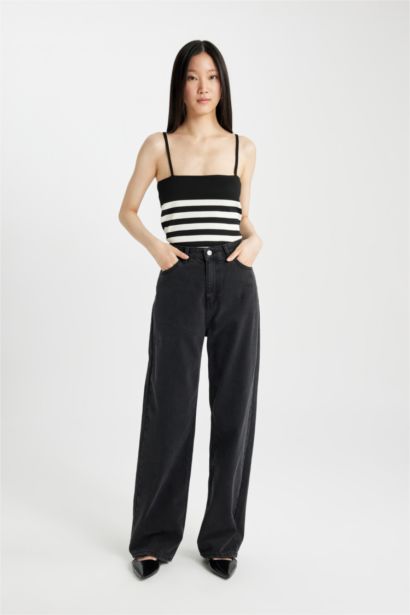 Top slim en tricot à bretelles