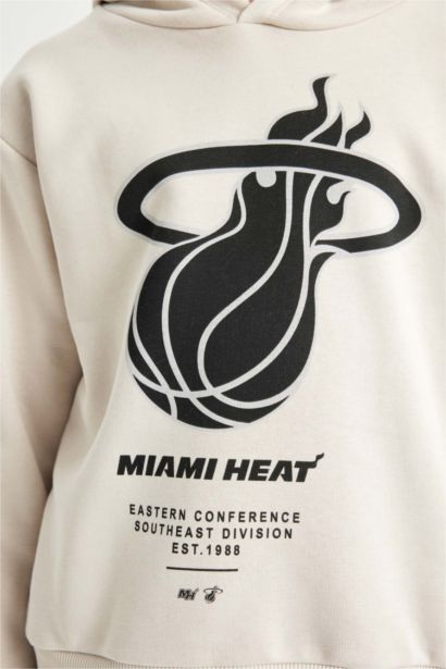 Boy NBA Miami Heat Crew Neck Thick Hoodie