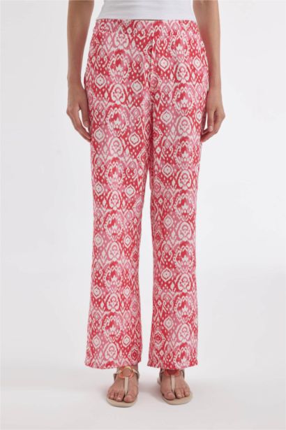 Straight Fit Wide Leg With Pockets Trousers