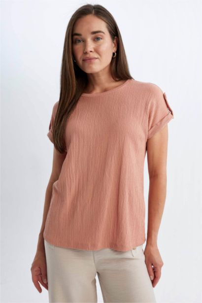 Regular Fit Crew Neck Short Sleeve T-Shirt