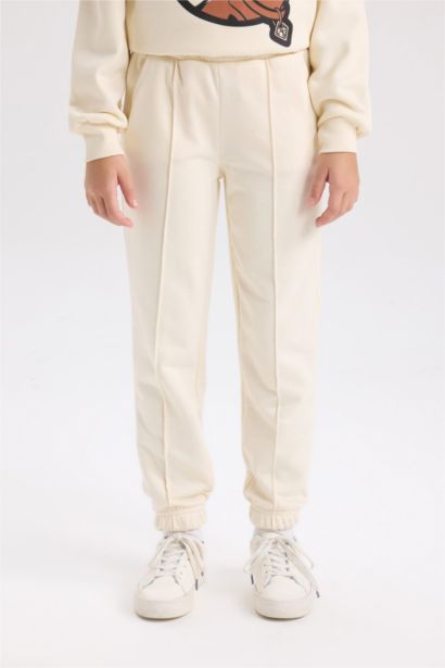 بنطلون سويت بانتس بناتي جوجر بيزك ورجل مطاطي