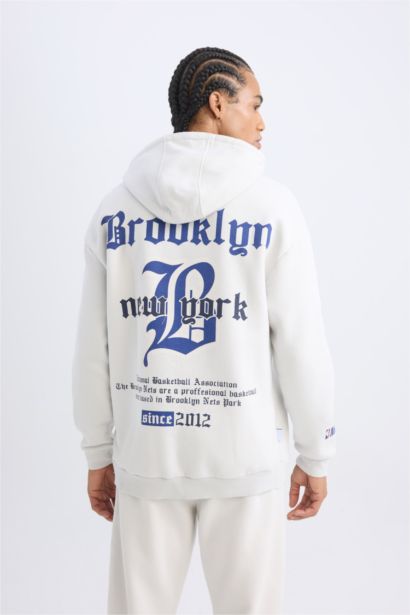 NBA Brooklyn Nets ыңғайлы пішім бас киімді Свитер