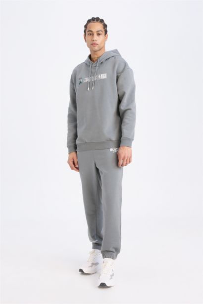 DeFactoFit NBA Boston Celtics Standard Fit Thick Fabric Joggers