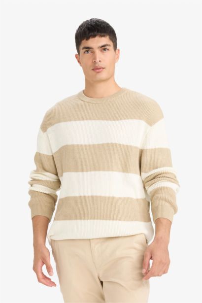 Relax Fit Crew Neck Knitwear Pullover