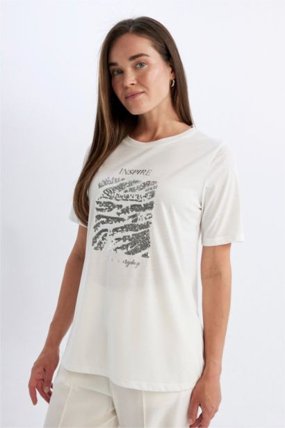 Regular Fit Crew Neck Short Sleeve T-Shirt