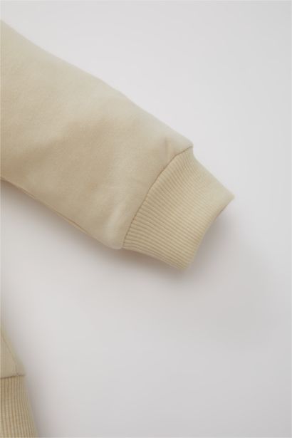 طقم اولادي سويت شيرت وبنطلون قصة عادية - قطعتين