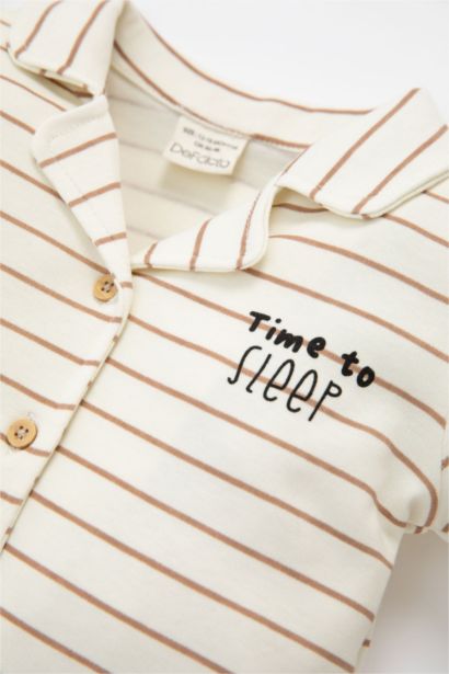 Pyjama de 2 pièces rayé à Manches Longues pour BéBé Garçon