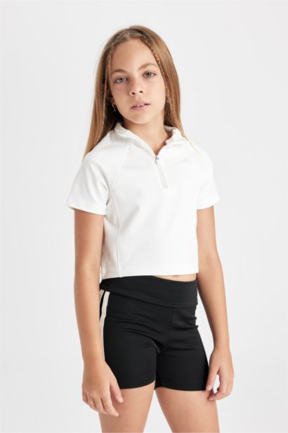 Girl Relax Fit Crew Neck Plush T-Shirt