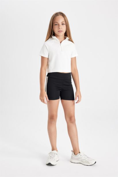 Girl Relax Fit Crew Neck Plush T-Shirt