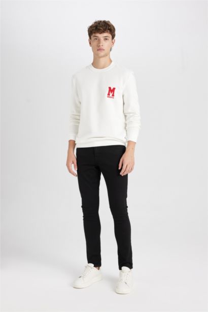 New Regular Fıt Kalın Kumaş Sweatshirt