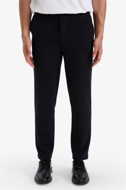 Tailored Fit Straight Leg Trousers