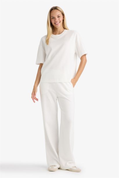 Straight Fit Pockets Basic Sweatpants