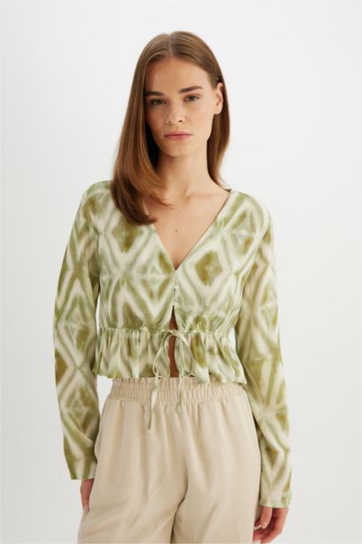 Slim Fit Crinkle Viscose