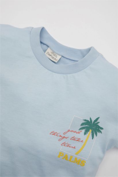 تيشيرت بيبي اولادي نص كم مطبوع قصة عادية