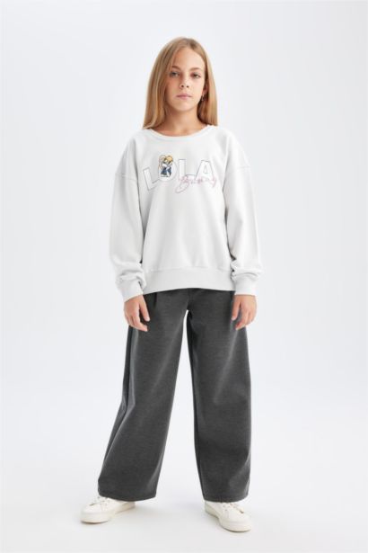 Pantalon Sweatpants à jambes larges pour fille