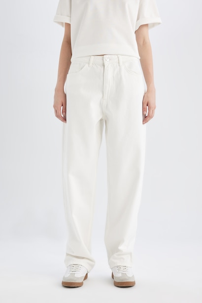 High Waist Baggy Fit Trousers