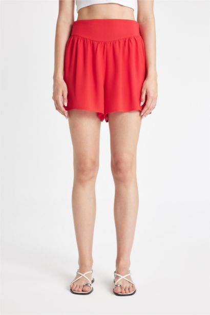 Regular Fit Normal Waist Short Leg Shorts