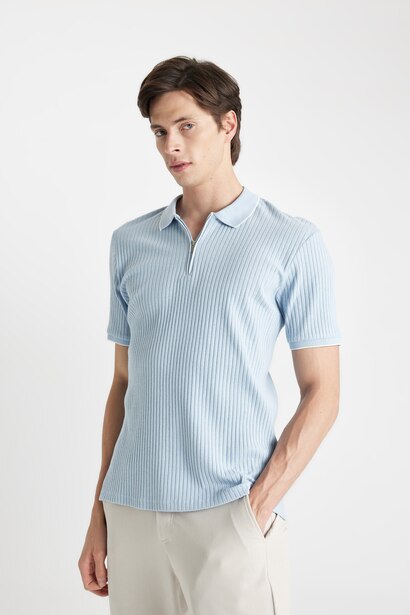 Slim Fit Camisole Short Sleeve Polo T-Shirt