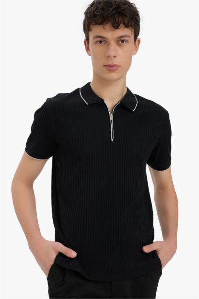 Slim Fit Polo Collar Camisole Polo T-Shirt
