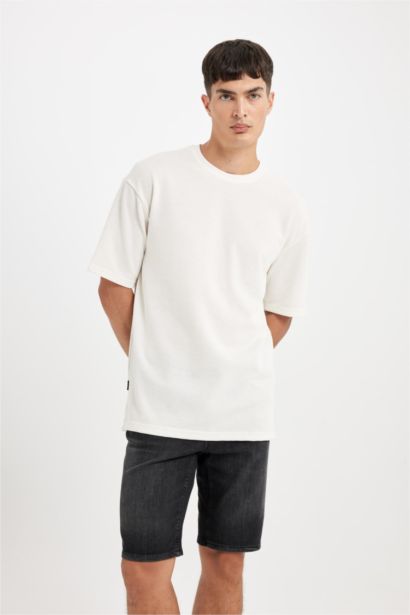 Regular Fit Jean Bermuda Shorts