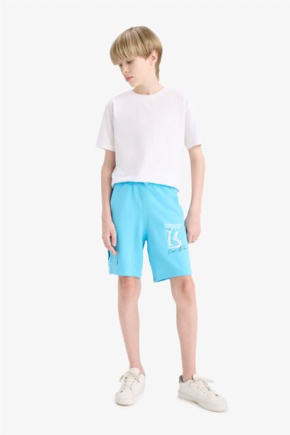 Boy Regular Fit Sweatshirt Fabric Shorts