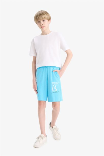 Boy Regular Fit Sweatshirt Fabric Shorts