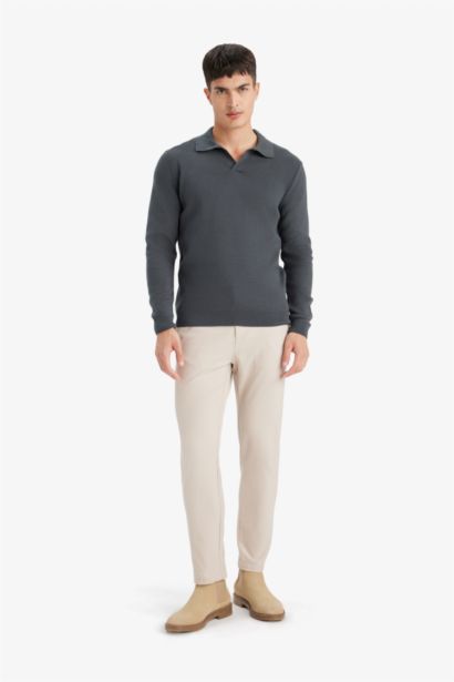 بلوز صوف تريكو قصة عادية بياخة بولو