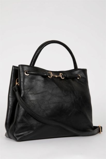 Faux Leather Hand Bag