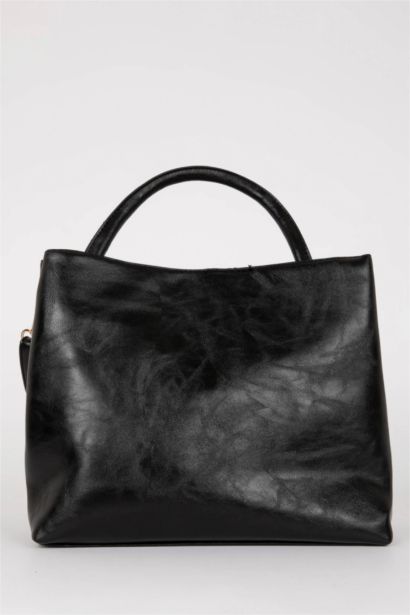 Faux Leather Hand Bag