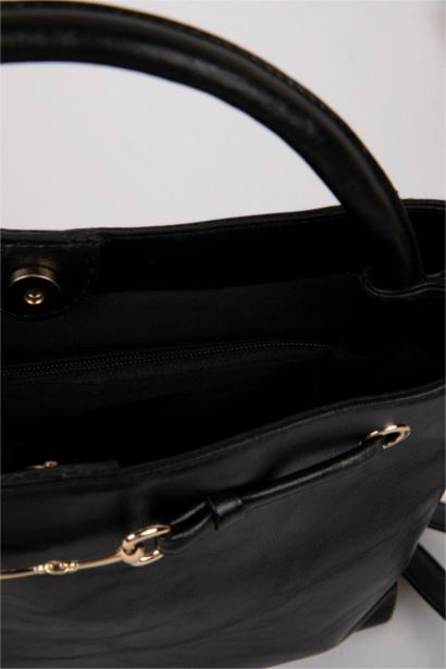 Faux Leather Hand Bag