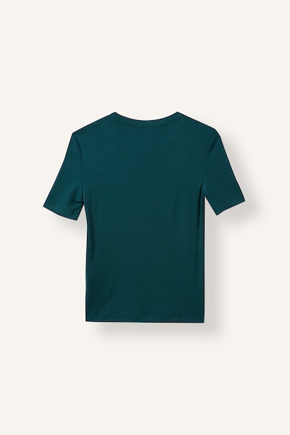 Slim Fit Crew Neck Basic Ribbed Camisole T-Shirt