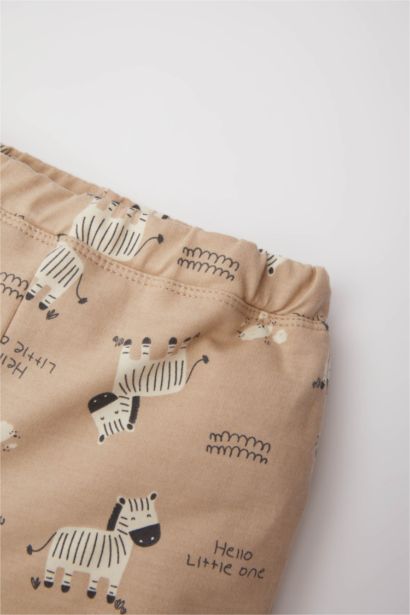 طقم بيبي اولادي زيبرا تيشيرت وبنطلون قصة عادية - 3 قطع