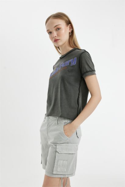 Slim Fit Crew Neck Short Sleeve T-Shirt