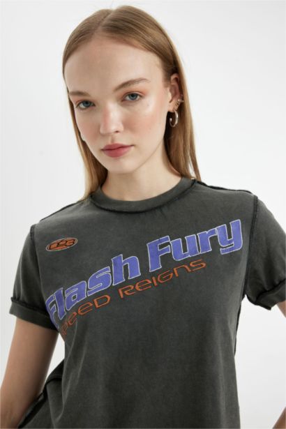 Slim Fit Crew Neck Short Sleeve T-Shirt