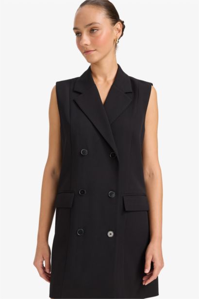 Tailored Fit Kolsuz Mini Elbise