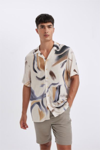 Relax Fit Resort Neck Short Sleeve Shirt