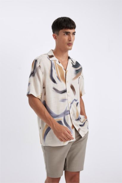 Relax Fit Resort Neck Short Sleeve Shirt