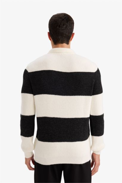 Pull tricot à col polo Coupe standard