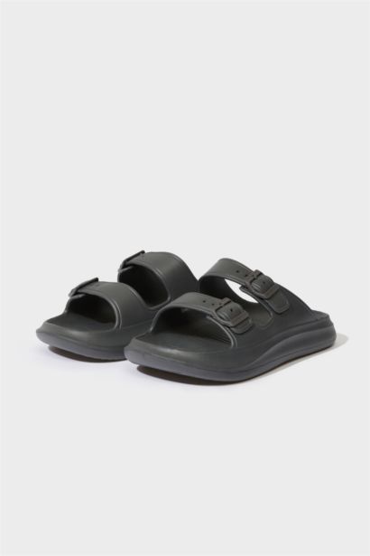 Man Flat Sole Double Banded Eva Slippers