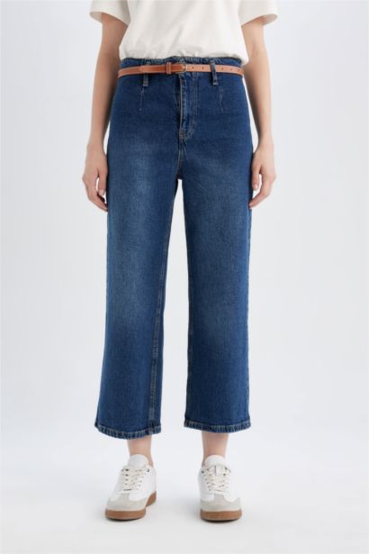 High Waist Culotte Fit Trousers