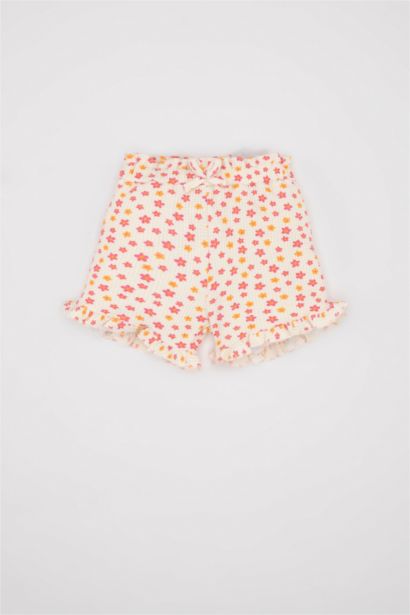 شورت فلورال وافل بيبي قصة عادية