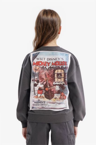 Girl Disney Mickey Mouse&Friends Oversize Fit Back Printed Hoodie
