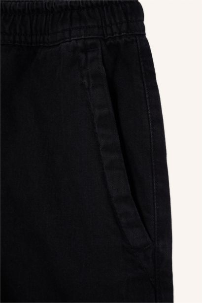 Relaxed Fit Jean Bermuda Şort