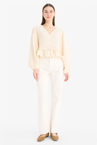 V-Neck Long Sleeve Tunic