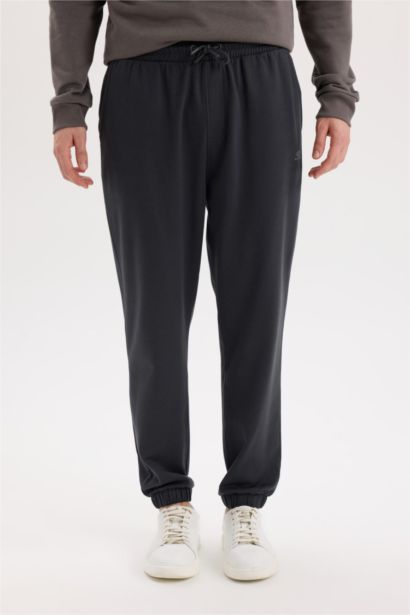 Regular Fit With Pockets Printed Thin Sweatshirt Fabric Trousers