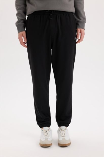 Regular Fit Pocketed Sweatshirt Fabric Sweatpants