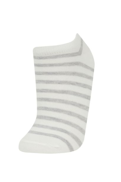 Woman 5 Piece Cotton Booties Socks