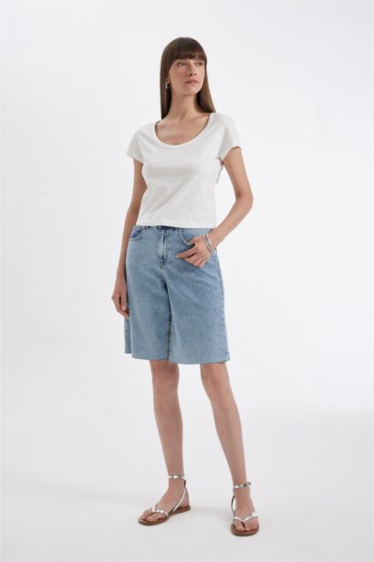 Regular Fit Printed Crew Neck Short Sleeve T-Shirt