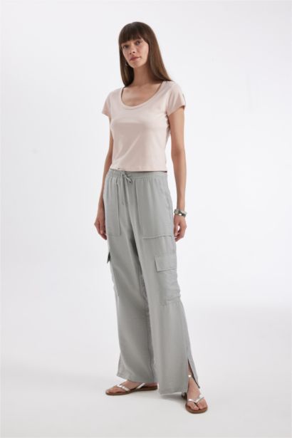 Regular Fit Crew Neck Cotton Basic T-Shirt